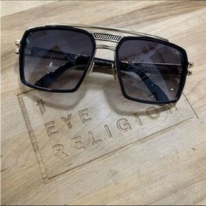 Cazal Black and Gold Men's 6033 Sunglasses